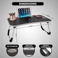 thumbnail image 2 of MavoCraft / Folding Lap Desk for Bed and Sofa / Dark Grey, 2 of 7
