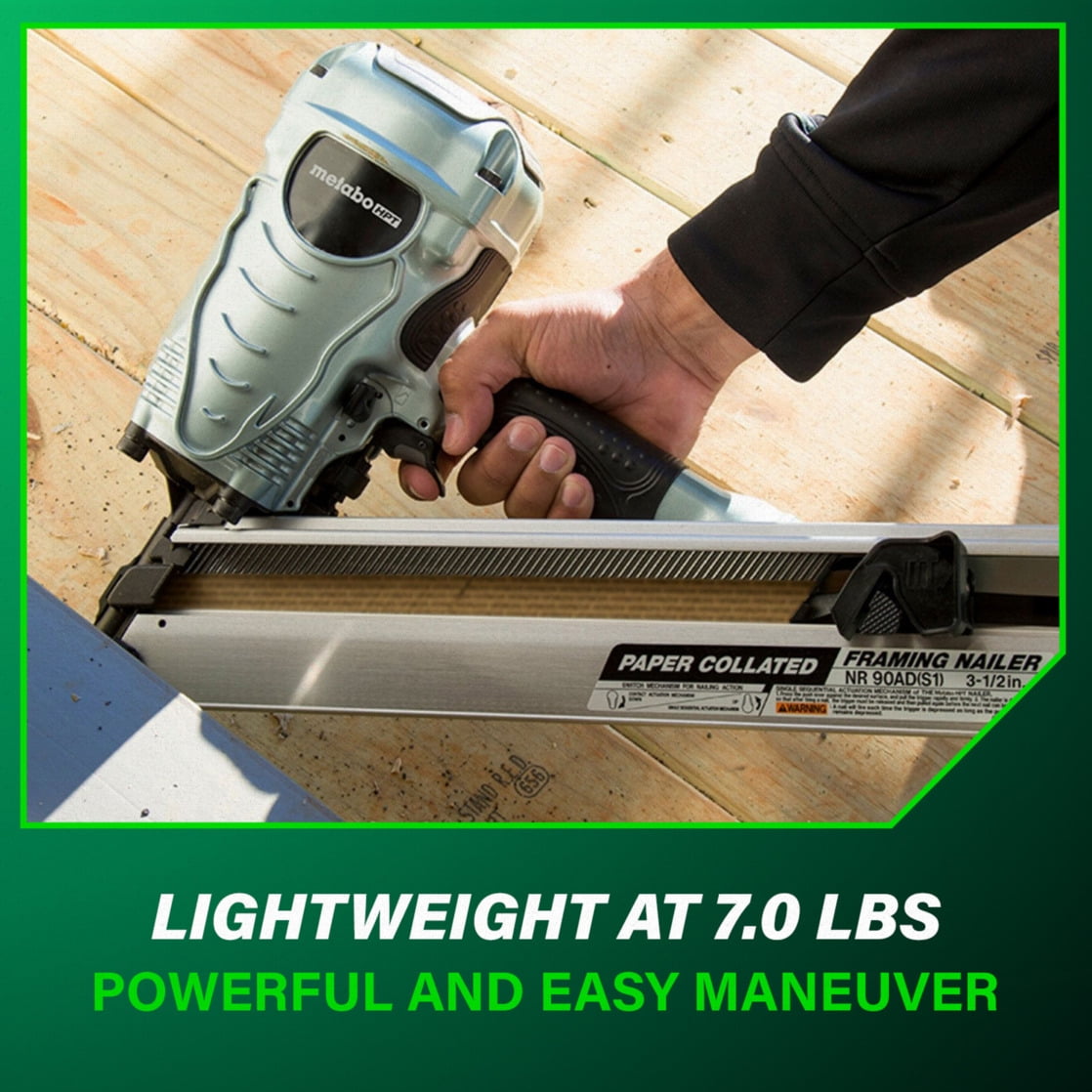 Metabo HPT Pneumatic Framing Nailer, 3-1/2-In, NR90ADS1