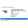 thumbnail image 2 of Front Windshield Wiper Motor - Compatible with 2005 - 2007 Saturn Relay 2006, 2 of 2