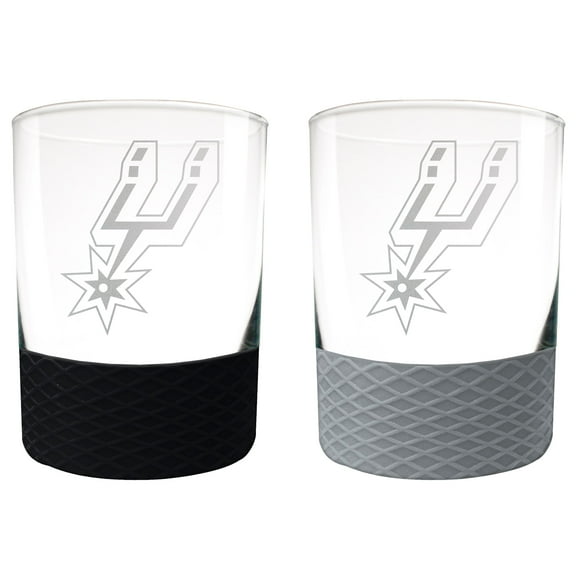 San Antonio Spurs 14oz. Commissioner Rocks Glass Two-Piece Set
