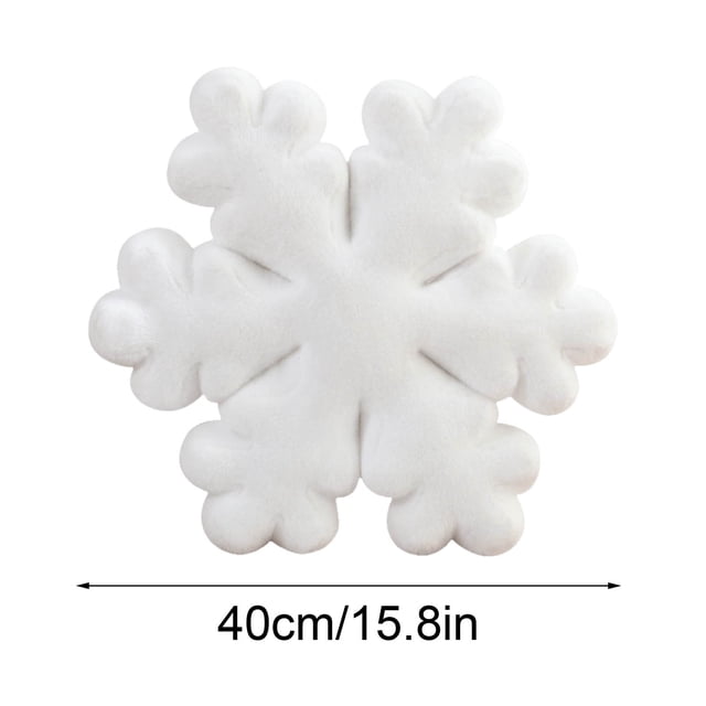 Cojín de sofá con forma de copo de nieve para sala de estar, decoración de sofá, cojín para ventana de balcón.