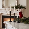 thumbnail image 5 of Luckky Candle Holders,Black Metal Taper Candlestick Holders Set of 3,Candelabra Candle Holders,Decorative Candle Stand for Wedding,Dining Table,Christmas Halloween,Home Tabletop Decor, 5 of 9