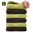 thumbnail image 1 of Toallas de mezcla de colores 6 Pack | Microfibra suave altamente absorbente de 400GSM | Toallas de baño de mano Face | Baño Gimnasio Hotel Spa | Limpieza fácil y duradera | 27.1x13.3 pulgadas, 1 of 9