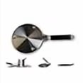thumbnail image 3 of Foldable Embossed Induction Hob Heat Diffuser Stainless Steel, Gas Stovetop Heat Diffuser Ring Plate CookTop 8 inches or 11 inches, 3 of 4