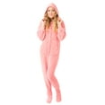 thumbnail image 1 of Big Feet Pyjama Pjs Rose à Capuchon en Peluche pour Femmes Pyjama à Pieds Dormeur avec Siège Rabattable Dormeur, 1 of 2