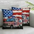 thumbnail image 3 of Red Blue White Costume Ambulance  Of July Proud Flag Throw Pillow, 3 of 5