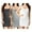 3PK: CHARCOAL/H GREY/WHITE, variant on Women & Juniors Solid Plain Spaghetti Strap Camisole Mini Dress Tank Top