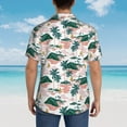 thumbnail image 6 of Xecao Hawaii Palms print Hawaiian shirt - a stylish short-sleeve button-down for men, perfect for casual beach and tropical outings., 6 of 9