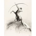 thumbnail image 2 of Redon, Odilon 15x18 White Modern Wood Framed Museum Art Print Titled - Centaur Aiming at the Clouds , 2 of 4