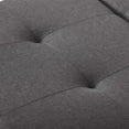 thumbnail image 3 of CorLiving Yves Large Fabric Tufted Rectangle Ottoman with Double Storage and Wood Legs, 3 of 9