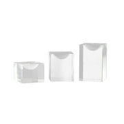 Angoily 3pcs Acrylic Ring Stands Clear Ring Holder Jewelries Display Rack Organizer for Home Showcase Shop
