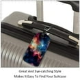 thumbnail image 3 of Square 2Pack PU Leather Galaxy Cruise Luggage Tag with Privacy Cover and Name ID Tag for Travel Handbags Backpacks Luggage Tags, 3 of 6