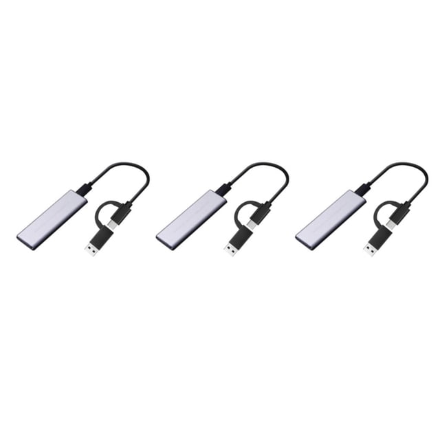 Adaptador de Lector Methold de Carcasa M2 SSD Disco NGFF Plateado Type1 NO1