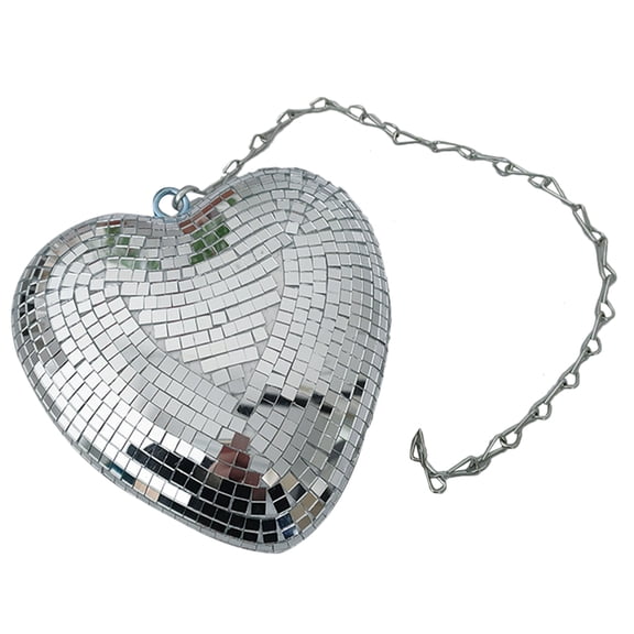 Disco Glass Heart Ball Party Decorations Adult Shiny