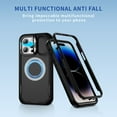 thumbnail image 2 of Dteck for iPhone 14 Pro Case with Camera Stand, Military-Grade Drop Protection Magnetic Phone Case Compatible with MagSafe Accessories, All Black, 2 of 9
