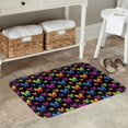thumbnail image 7 of Rateoe Rainbow Butterfly Pattern Flannel Door Mat Indoor Outdoor Entrance, Waterproof All-Weather Doormat,Fade Resistant, Low Profile Entryway Mat 16x24in, 7 of 7