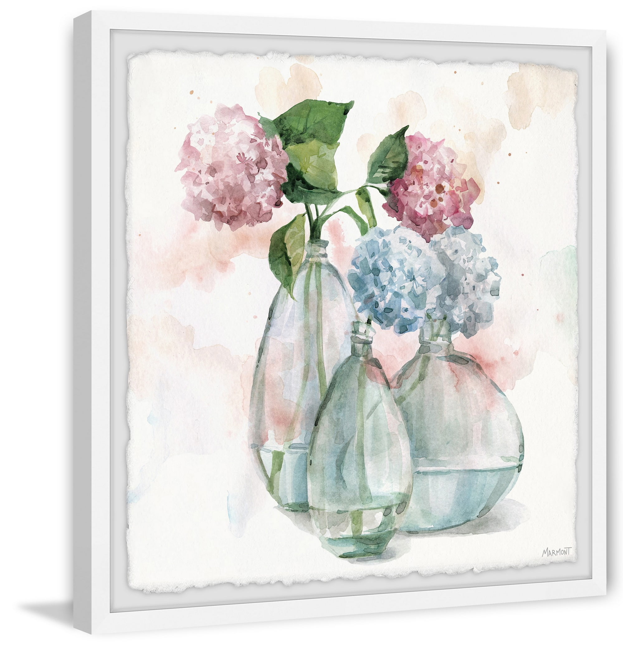 Marmont Hill Chrysanthemums Framed Wall Art, 12" x 12"