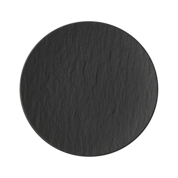 Villeroy Boch Manufacture Rock Bread Butter Plate, 6.25 in, Black/Gray Bread Plate Black/Gray