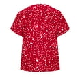 thumbnail image 5 of Royisotas Summer Tops for Women Plus Size Tshirt Short Sleeve Casual Womens Tshirt V-Neck Polka Dot Shirts, 5 of 6