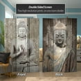 thumbnail image 2 of Oriental Furniture 6 ft. Tall Stone Buddha Canvas Room Divider - 3 Panel, 2 of 7