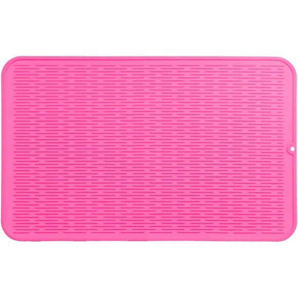 Alfombrilla de silicona para secar platos MicoYang Rose 3XL, 71 cm x 46 cm