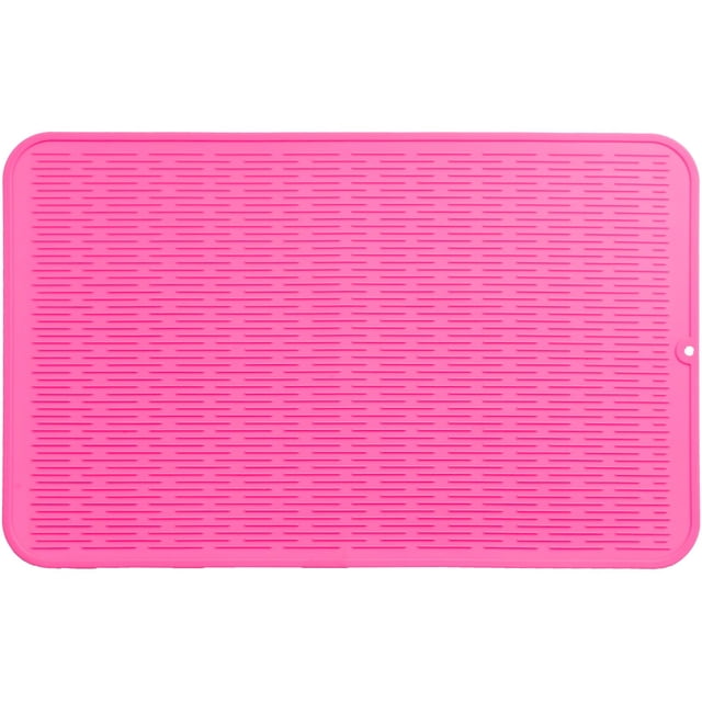 Alfombrilla de silicona para secar platos MicoYang Rose 3XL, 71 cm x 46 cm