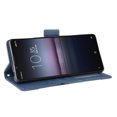 thumbnail image 5 of Case for Sony Xperia 5 II Cover Adjustable Detachable Card Holder Magnetic closure Leather Wallet Case - Blue, 5 of 5