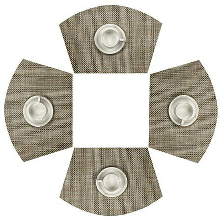 Shacos Round Table Placemats Wedge, Round Table Placemats Canada
