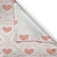 thumbnail image 4 of Ambesonne Romantic Valance Pack of 2, Pastel Heart and Dandelion, 54"X12", Salmon Pale Pink, 4 of 5