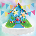thumbnail image 4 of Bakery Bling Daisy Lane Insta-House Cookie Decorating Kit, Pre-Baked Cookie House with Royal Icing & Glittery Sugar Sprinkles, Spring Activity, No Baking Required, 4 of 6