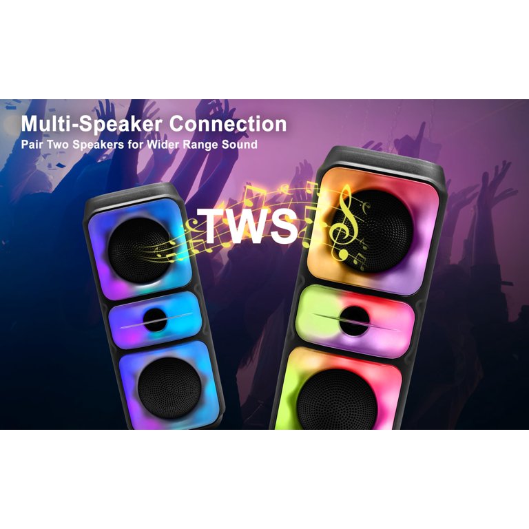 Fisher Portable Bluetooth Wireless Speaker System: Dual 4