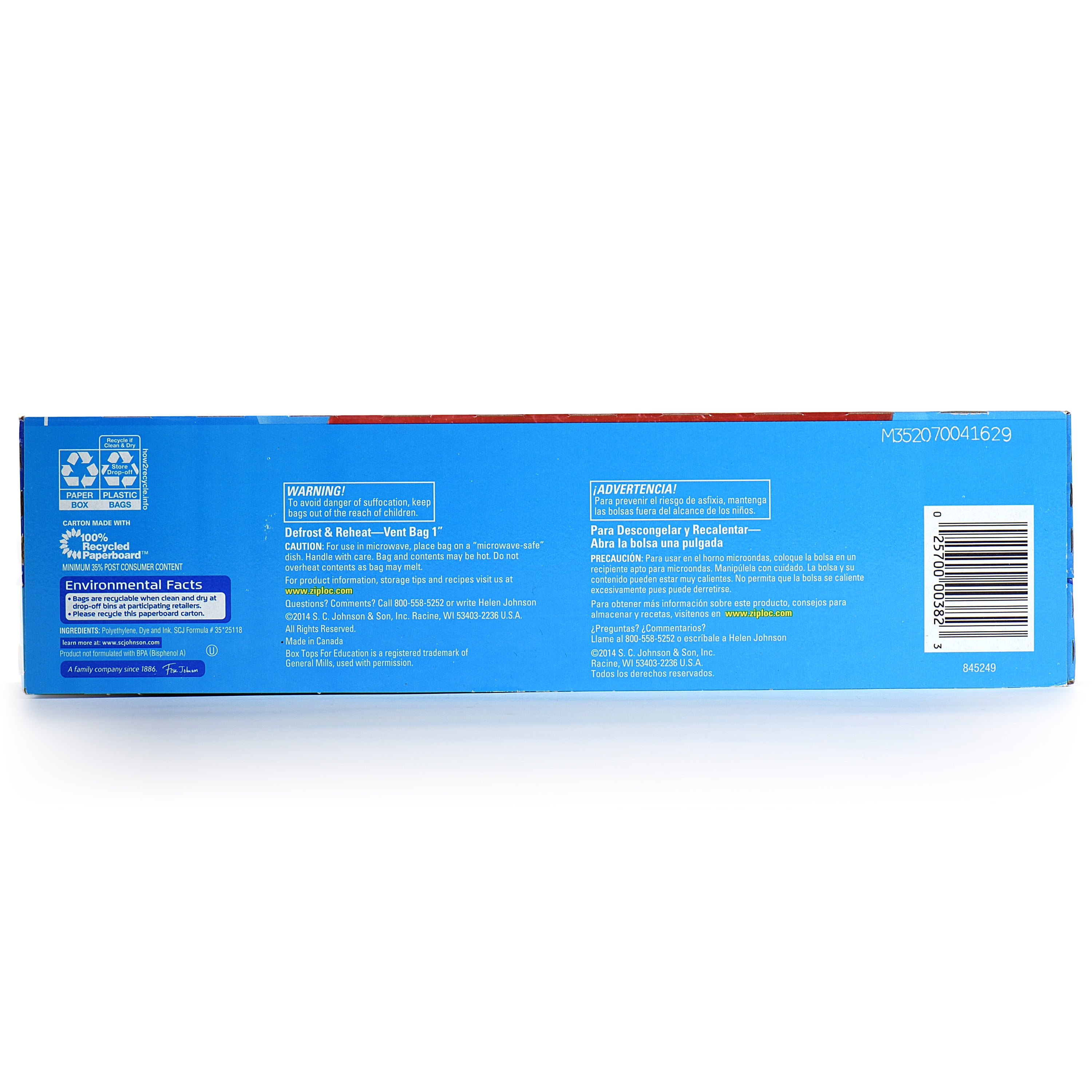 Ziploc Freezer Bag, Gallon, Value Pack, 28 ct