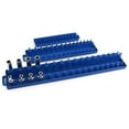 thumbnail image 4 of facefd Socket Organizer Holder Rack Sleeve Storage Bracket Tool Box Rail Tray Blue Metric M, 4 of 8