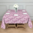 thumbnail image 3 of Pink Breast Cancer Square Tablecloth,Waterproof Square Table Cover,Wipeable Spillproof Washable Table Cover for Home Kitchen Party Decor 42"X42"(107x107cm), 3 of 6