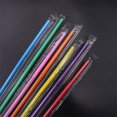thumbnail image 4 of Skegnu Straw Toppers 100 Plastic Drinking Straws 12.5 Inches Long Multi-Colored Striped Bedable for Home Up to 50% off, 4 of 4