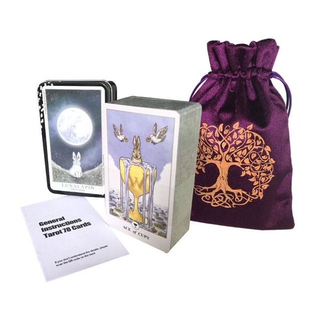 Caja de hojalata de Tarot de bruja diaria, 78 cartas, borde dorado, adivinación del destino, juego de cartas de fiesta familiar, tarjeta de Tarot: entrega en bolsa gratis qym unisex
