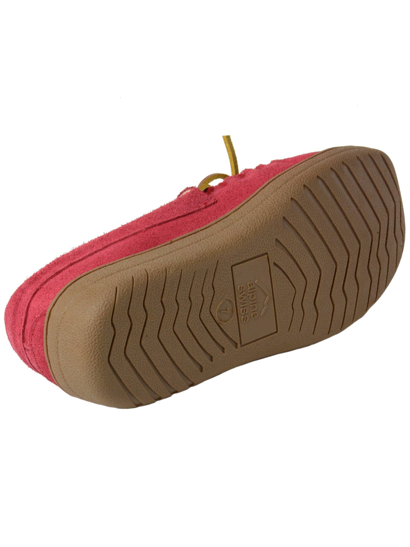 alpine swiss womens suede moccasin slippers