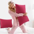 thumbnail image 5 of PiccoCasa 2 Pack Soft Microfiber Pillow Case, 14" x 20", Burgundy Envelope Closure, 5 of 8