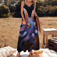thumbnail image 2 of Octopus in The Mysterious Ocean Sleeveless Dress Women's Luxury Party Dress Birthday Dresses for Women, 2 of 7