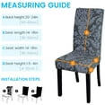 thumbnail image 3 of Dining Chair Cover Set Stretch Dining Chair Slipcovers Removable Washable Chair Protector Covers for Dining Room Home Wedding Banquet Party Hotel (Printed 02, 4 Pack), 3 of 8