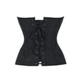 thumbnail image 5 of KingShop Corsets for Women Bustier Brocade Lace up Overbust Corset Waist Cincher Shapewear Top, 5 of 5