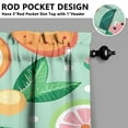 thumbnail image 3 of Vintage Fruit Tier Kitchen Curtains for Bathroom Living Rod Pocket Window Drapes 28"x36" 2 Panels Window Treatment Tiers, 3 of 4