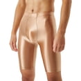 thumbnail image 5 of CHICTRY Mens Dry Fit Tight Compression Swimming Running Shorts Glossy Gym Fitness Leggings, 5 of 6