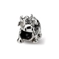 thumbnail image 3 of Cow w/ Bell Kids Charm .925 Sterling Silver Antique Finish Reflection Beads, 3 of 6