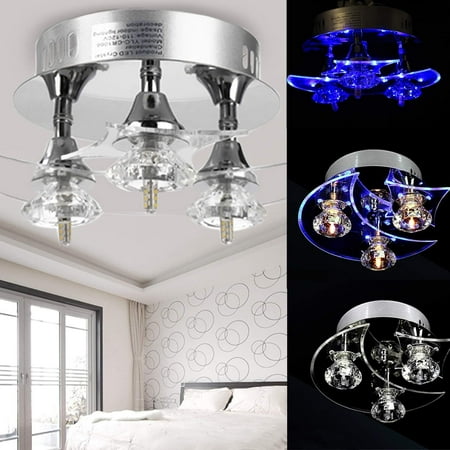 Modern Blue Led Chandelier Ceiling Lighting Fixture 7w 3 Lamp Glass Modern Blue Led Chandelier Ceiling Lighting Fixture 7w 3 Lamp Glass Easy To Install