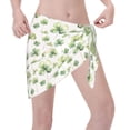 thumbnail image 2 of Wukai St Patrick's Day3 Women’s Short Sarongs Beach Wrap Bikini Bottom Short Skirt Chiffon Scarf for Swimwear, 2 of 4