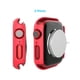thumbnail image 2 of 2pcs Fashionable Unisex Black Pc Smart Watch Case 2-in-1 Ultra-thin Tempered Glass Screen Protector Film And Case, Compatible With Apple Watch Cover 38/40/41/42/44/45mm, Compatible With Se/9/8/7/6/5/4, 2 of 4
