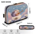 thumbnail image 3 of Pencil Bag with Magnetic Foldable Base Large Capacity Stand-Up Pencil Case Durable Nylon Pen Pouch Hedgehog Playing The Violin, 3 of 7
