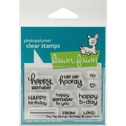 Lawn Fawn Clear Stamps 3"X2"-Tiny Tag Sayings: Birthday