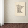 thumbnail image 3 of Trademark Fine Art "Old Sheet Music Map of Minnesota" Canvas Art by Michael Tompsett, 3 of 3